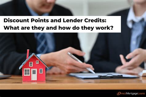 How should I use lender credits and points (also called discount .